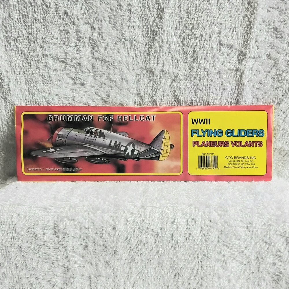 Sealed 5/$20 WWII Flying Grumman F6F Hellcat Glider by CTG Brands Inc.!!